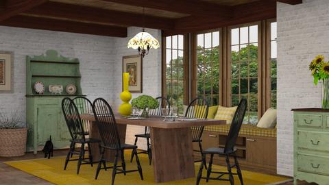 farmhouse dining - Dining room  - by fibulas aeneas