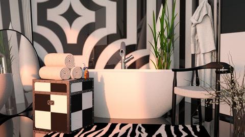 Op Art II - Bathroom  - by Ally Carmody