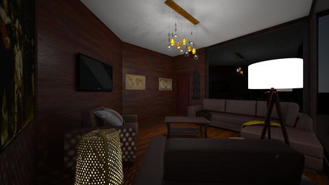 Trendy  - Rustic - Living room  - by BigG122