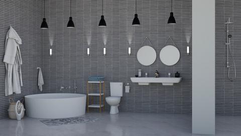 Greyscale Bathroom - Bathroom  - by realle