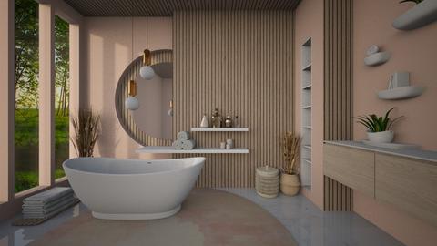 Peachy bathroom - by Vita17