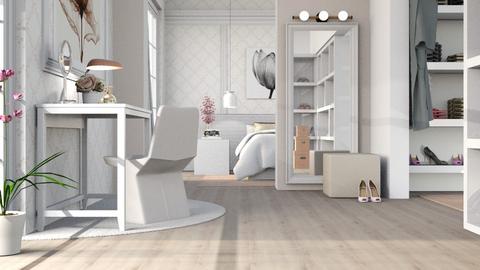 walk in closet and bedroom - Bedroom  - by AnVie