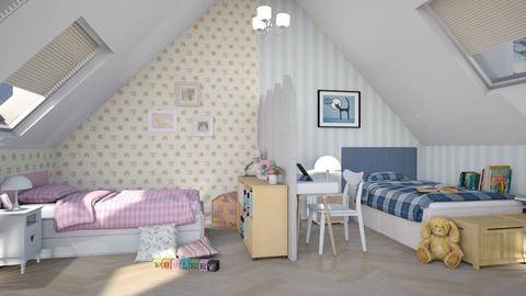 Attic bedroom - Kids room  - by emy lova 