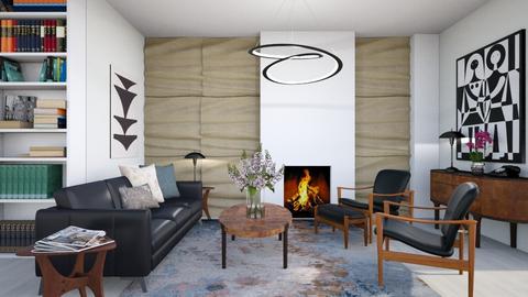Wave Mid Century - Living room  - by gretaponte