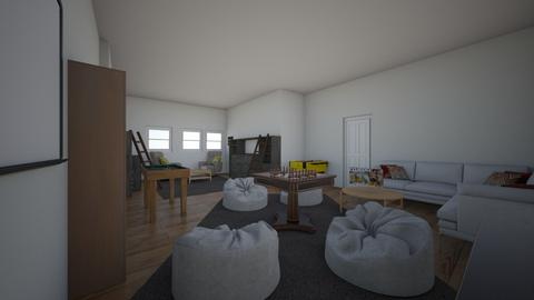 Rec Room And Cozy Library - Rustic - by moode4250