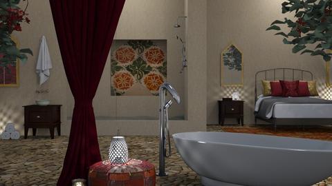 Mexican Ensuite - Bathroom  - by MsEclectic