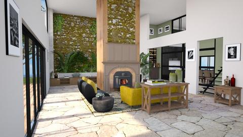Yellow and green studio - by kmowsley