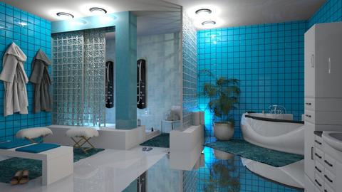 Tile Patterned Bathroom - by Iren Csicsai