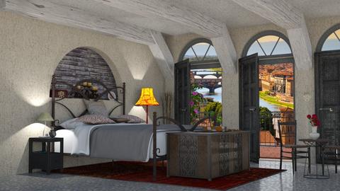 Tuscan bedroom - by nat mi