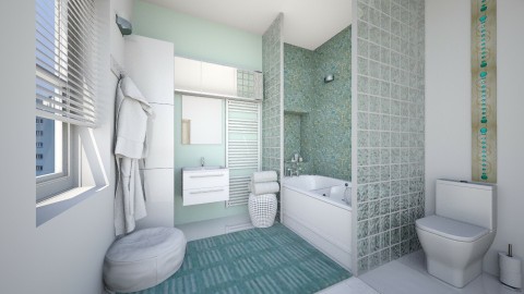 Mint - Modern - Bathroom  - by Bee0196