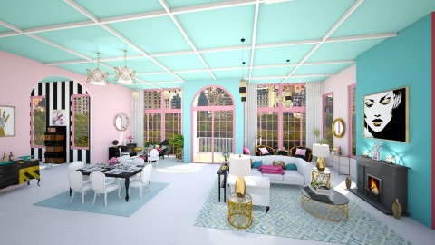 Bright colors - Glamour - Living room  - by Ali Ruth