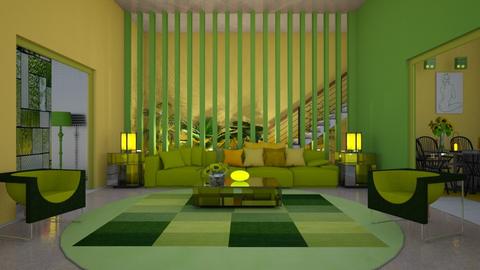 Green and yellow  - by Ida Dzanovic