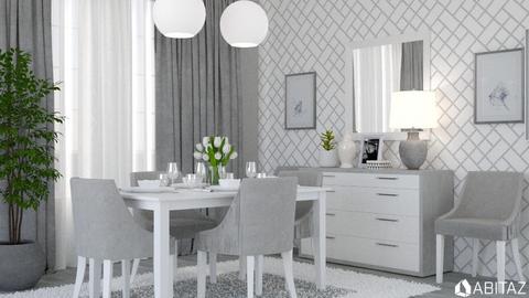 grey dining - Dining room  - by rrogers47