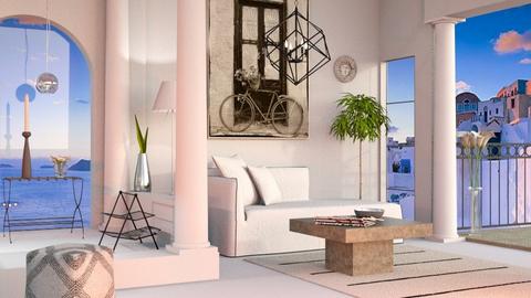 Modern Greek Living - Modern - Living room  - by Sally Simpson