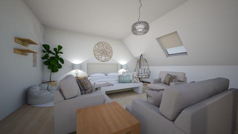Sloping attic bedroom - Bedroom  - by haleyjm62