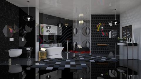 Op Art Bathroom - by Lindy_Designs