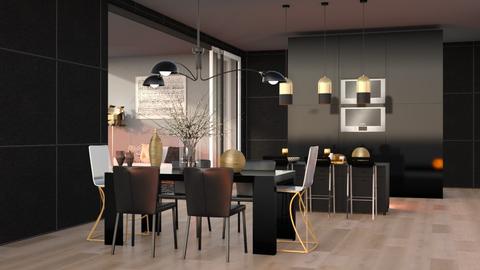 BLACK ON BLACK - Modern - Kitchen  - by RS Designs