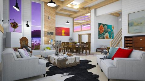Barn Hostel Commonroom - by Lindy_Designs