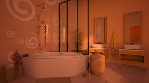 Peachy Bathroom - by ilcsi1860