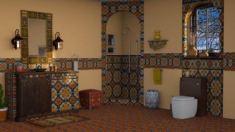Mexican bathroom  - Rustic - Bathroom  - by nat mi