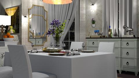 Linen Dining Room - by Lindy_Designs
