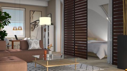 Attic room expat - Living room  - by AnVie