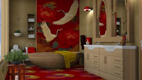 Tile Patterned bathroom - Bathroom  - by nat mi
