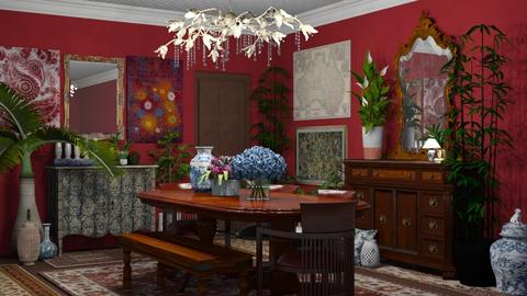 Collectors Dining Room - Retro - Dining room  - by Katydidnot