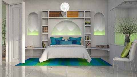 Small Guest Room - Bedroom  - by Ally Carmody