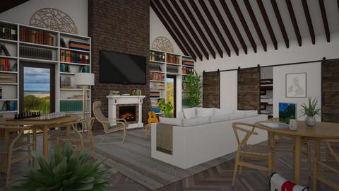 Barn Hostel Commonroom - Eclectic - Living room  - by Theadora