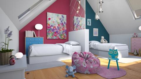 Attic bedroom - by MsEclectic