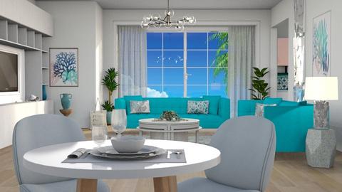 Beach condo II - Living room  - by milyca8