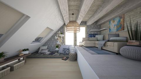 Calm Attic Space - Rustic - by Rebekah Pincock