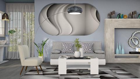 Wave living_2 - Living room  - by milyca8