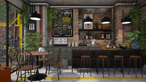 Industrial coffee bar - by AndreaLivingStyle