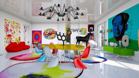 art collector dining room - Modern - Dining room  - by kitty