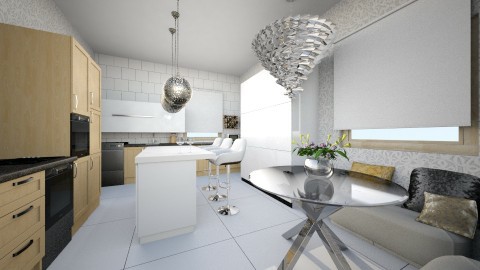 small and smart - Minimal - Kitchen  - by joannaswiatek23