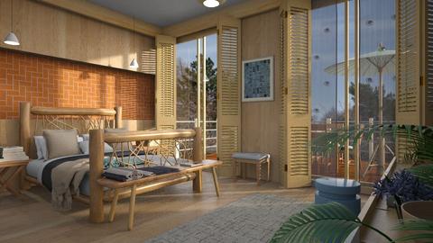 Orange Bricks2 - Bedroom  - by ZuzanaDesign