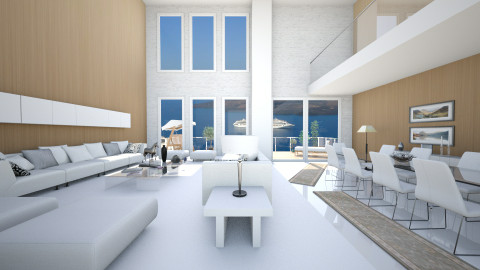 santorini - Modern - Living room  - by Senia N