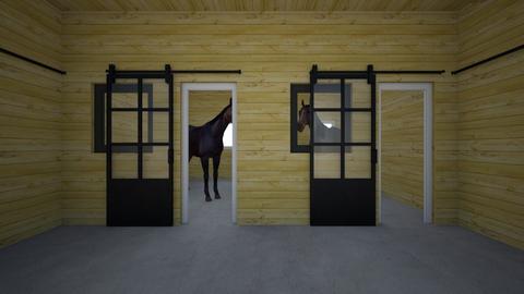 2 stall horse barn - Country - Garden  - by chloe_mccarty