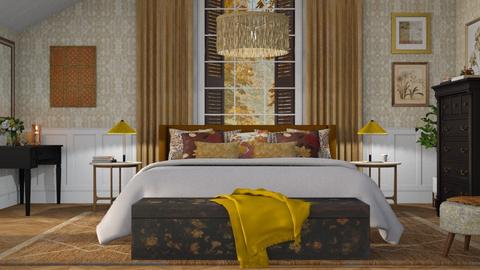 colorful cushioned bedroom - Bedroom  - by AnVie