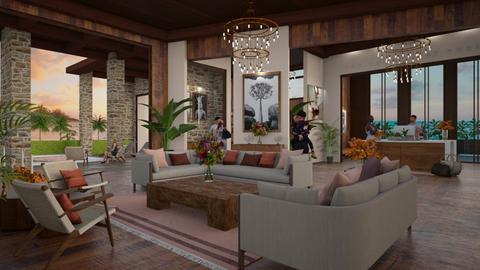 palm lobby - by brielacarter900