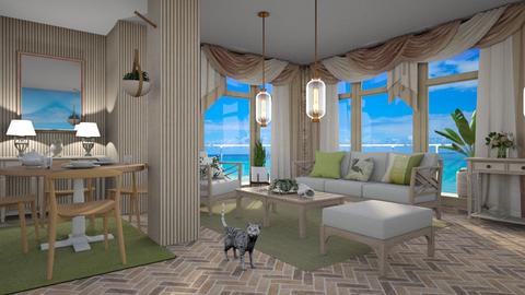 House on the beach - Living room  - by milyca8